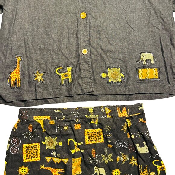 Stonebridge 20W Womens Two-Piece African Safari Print Outfit - Picture 11 of 16